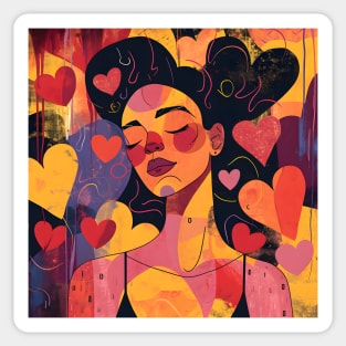 Discover True Romance: Art, Creativity and Connections for Valentine's Day and Lovers' Day Sticker